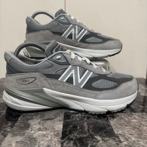 New Balance  Shoe 990 V6 Boys Size 7 Castlerock Gray Made in USA Running M990GL6